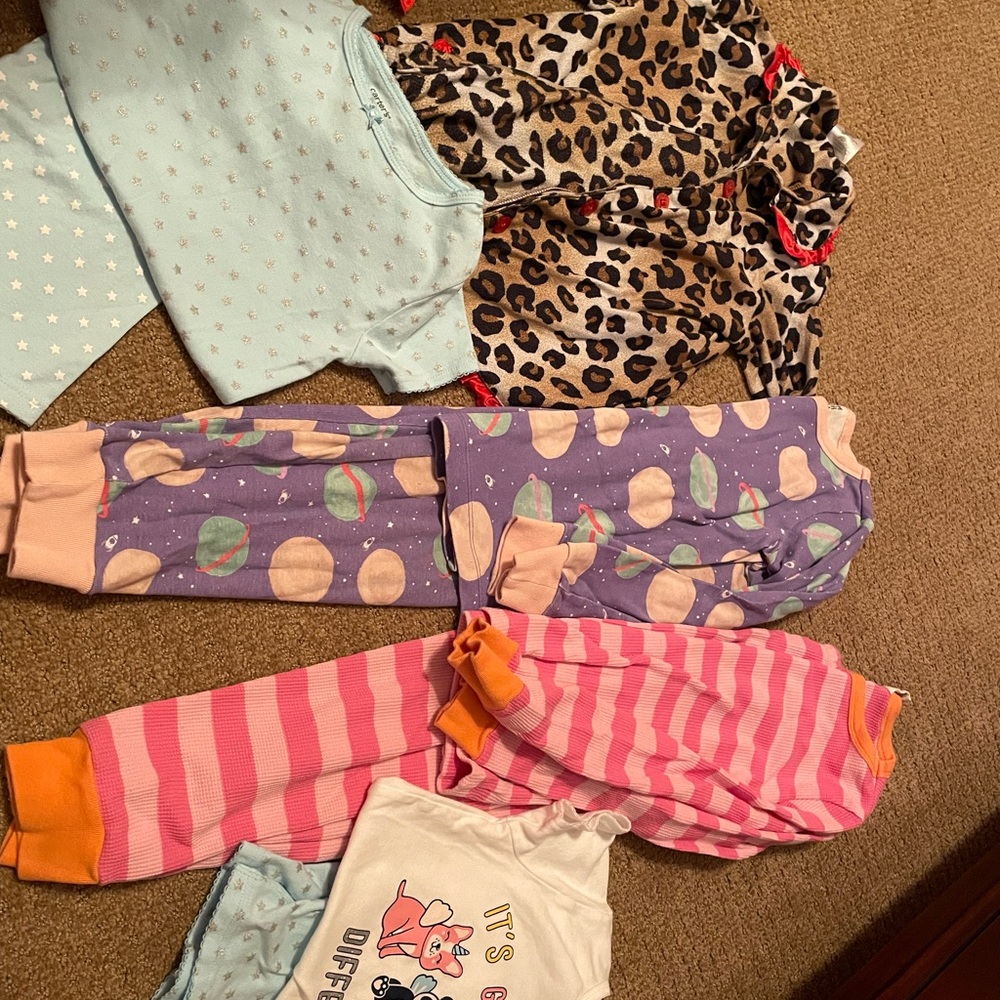 Girls Size 7 Pajama Lot
